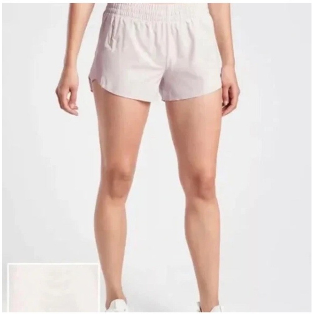 Athleta Printed Hustle 3" Short-Fiji Veil Tan/cream Size 1X‎ New With Tags